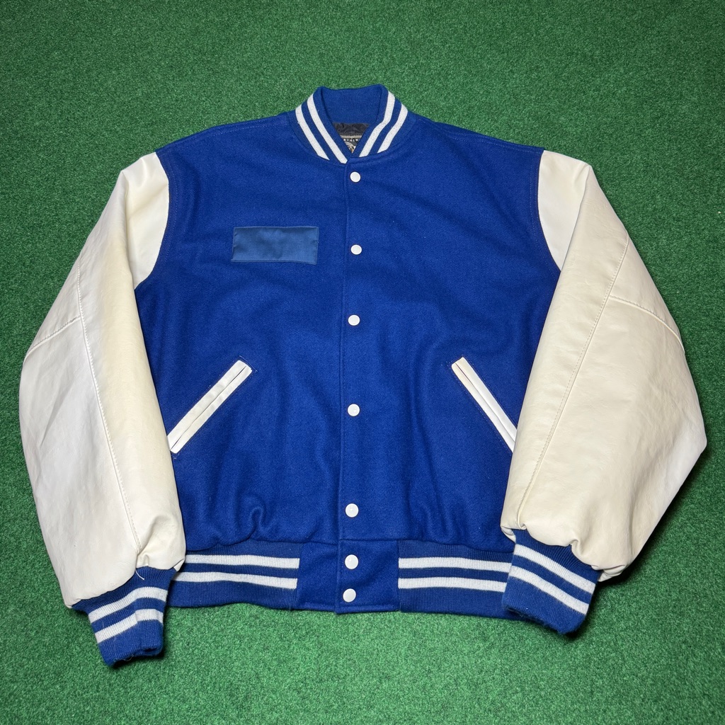 Vintage Fort Leboeuf Football Blank L/Xl 90s Wool Varisty High School Jacket